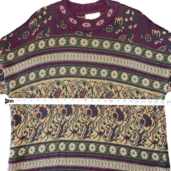 Express Tricot Vintage Size Large SET Mock Sweater Faux Wrap Skirt Boho Indie - Picture 9 of 14